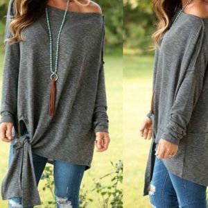 *LAST CHANCE* EASEL Long Sleeve with Front Tie